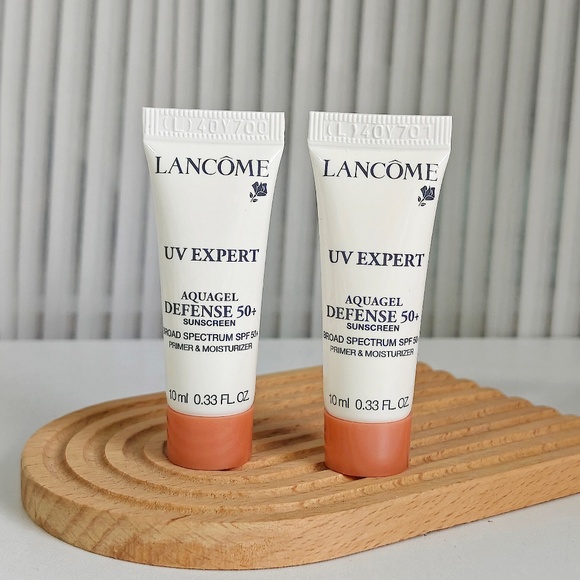 2 New Lancome UV Expert Defense SPF 50+ Sample 0.33oz/10ml each  exp: 07/2027 - Picture 1 of 1